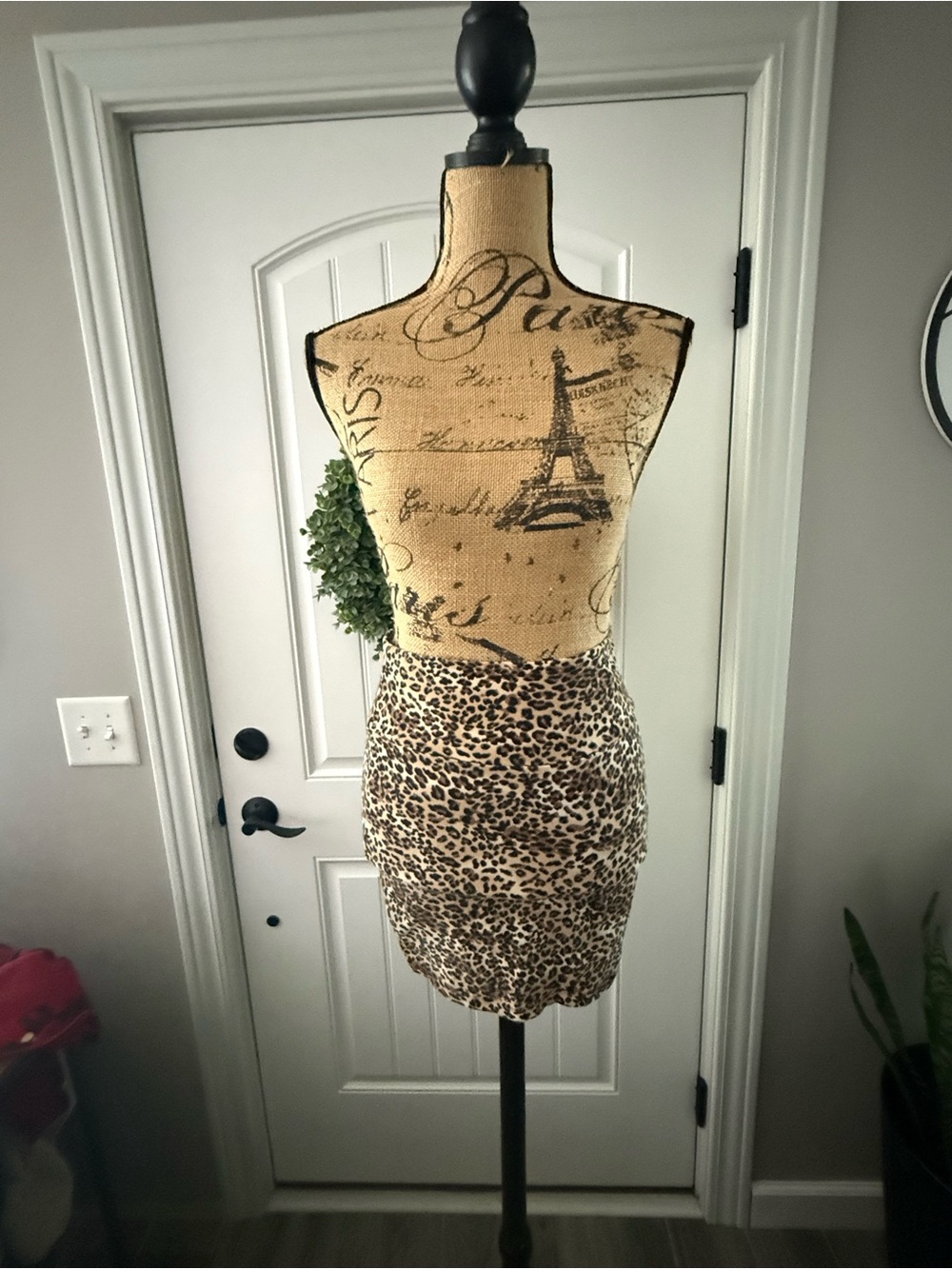 Charlotte Russe Leopard Print Mini Skirt - Brown/Tan